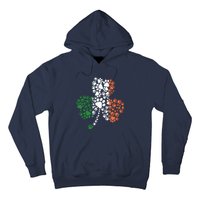 Funny Paw Print Dog Owner Lover St. Patricks Day Shamrock Hoodie