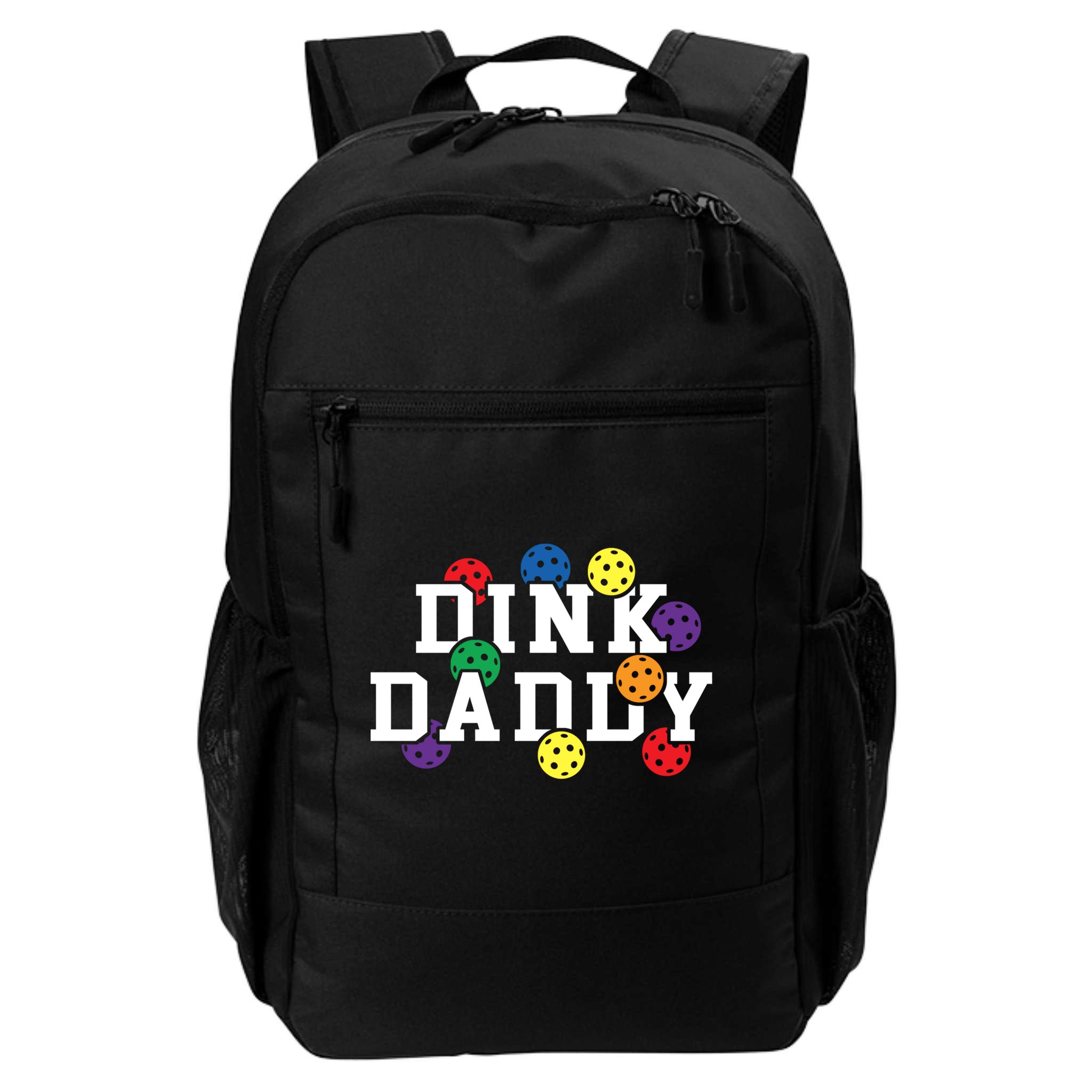 Funny Pickleball Pun For Pickleball Players Dink Daddy Gift Backpack