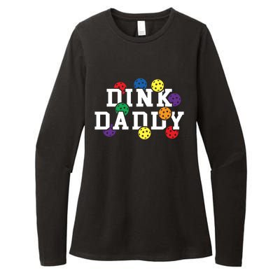 Funny Pickleball Pun For Pickleball Players Dink Daddy Gift Womens CVC Long Sleeve Shirt