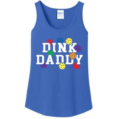 Funny Pickleball Pun For Pickleball Players Dink Daddy Gift Ladies Essential Tank