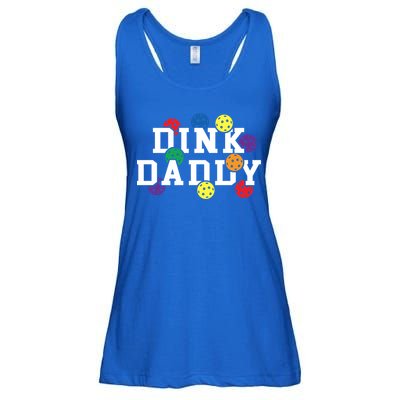 Funny Pickleball Pun For Pickleball Players Dink Daddy Gift Ladies Essential Flowy Tank