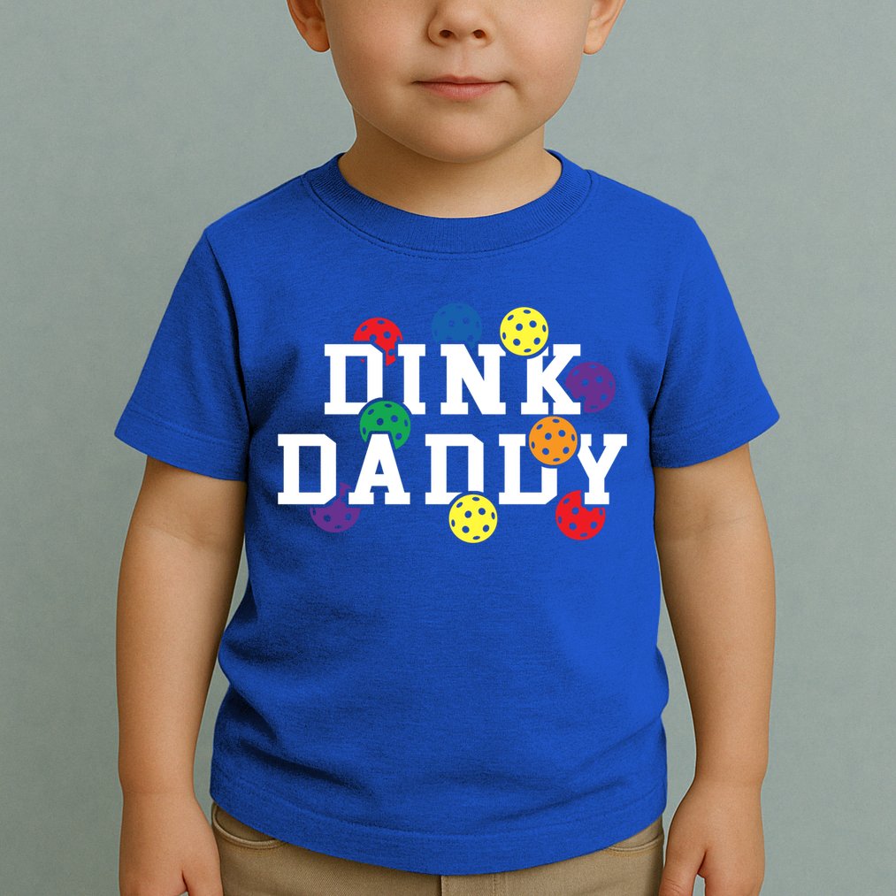 Funny Pickleball Pun For Pickleball Players Dink Daddy Gift Toddler T-Shirt