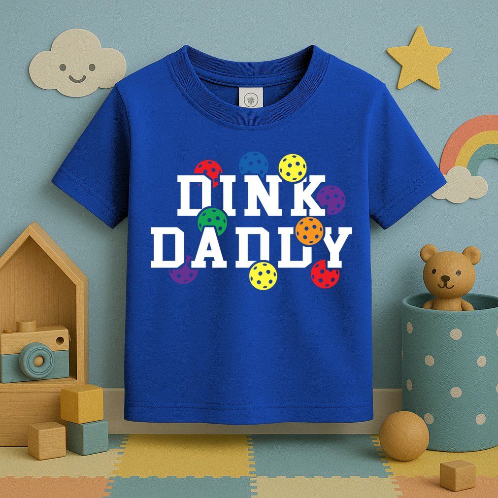 Funny Pickleball Pun For Pickleball Players Dink Daddy Gift Toddler T-Shirt