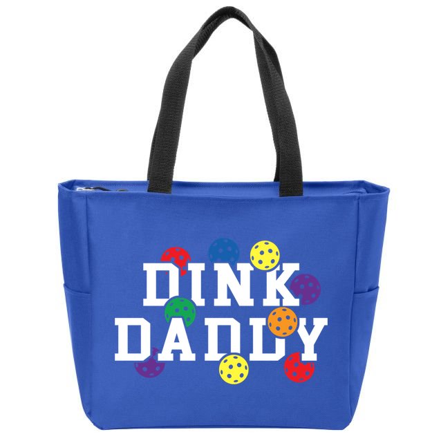 Funny Pickleball Pun For Pickleball Players Dink Daddy Gift Zip Tote Bag