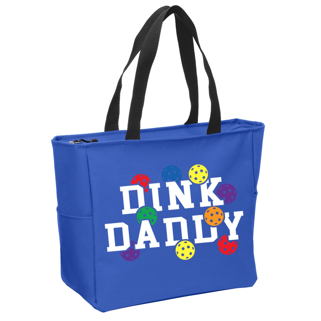 Funny Pickleball Pun For Pickleball Players Dink Daddy Gift Zip Tote Bag