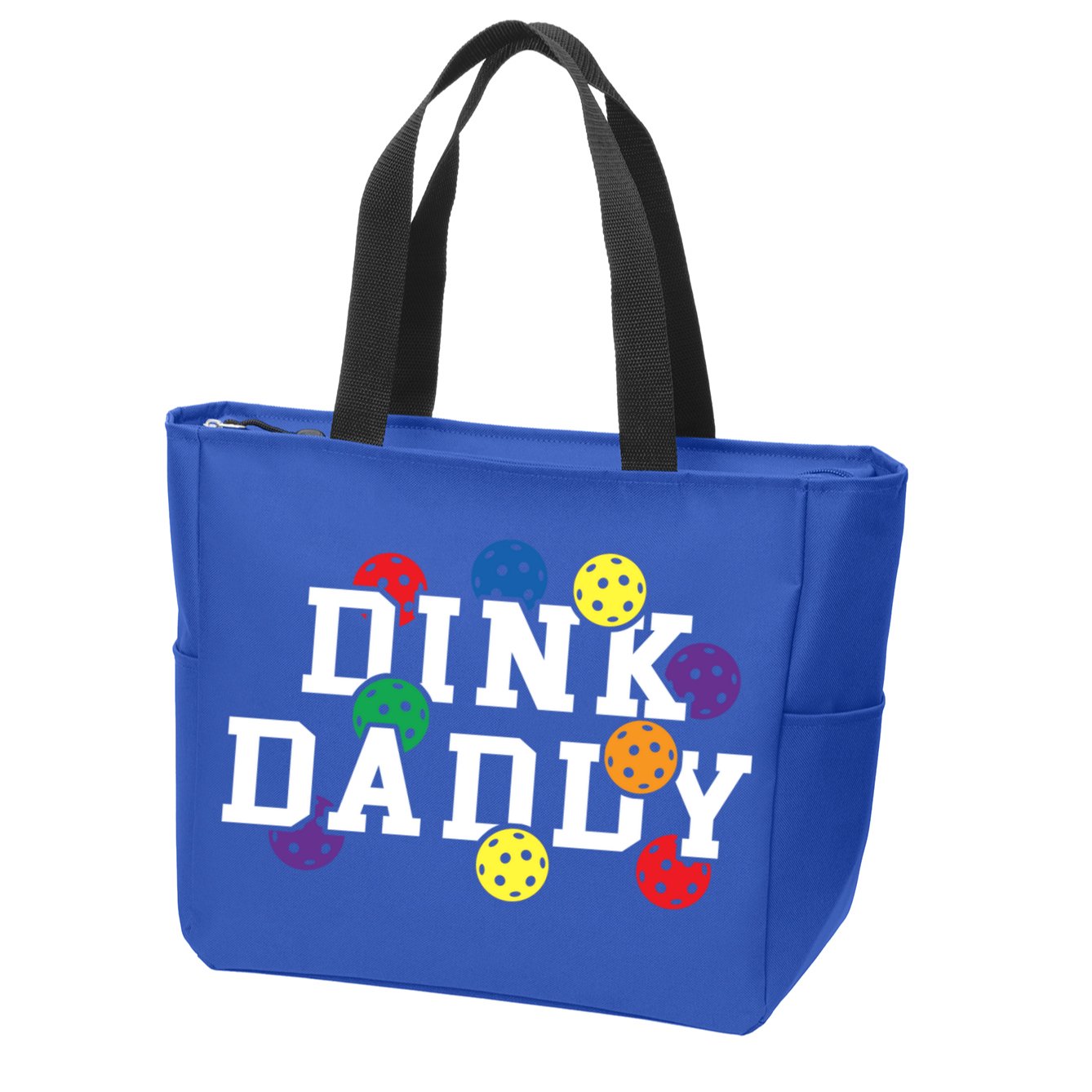 Funny Pickleball Pun For Pickleball Players Dink Daddy Gift Zip Tote Bag