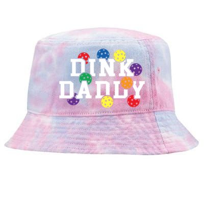 Funny Pickleball Pun For Pickleball Players Dink Daddy Gift Tie-Dyed Bucket Hat