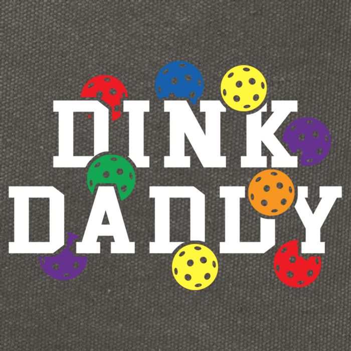 Funny Pickleball Pun For Pickleball Players Dink Daddy Gift Cotton Canvas Backpack