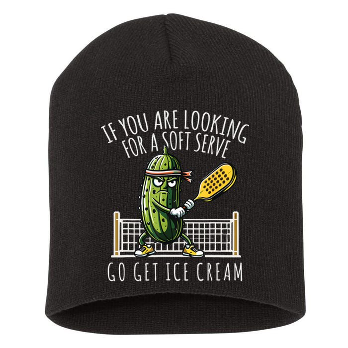 Funny Pickleball Player Paddleball Lover Short Acrylic Beanie