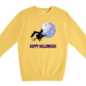 Fun Pickleball | Pickleball Halloween | Halloween Gift | Great Pickleball Premium Crewneck Sweatshirt