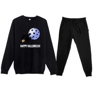 Fun Pickleball | Pickleball Halloween | Halloween Gift | Great Pickleball Premium Crewneck Sweatsuit Set