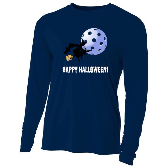 Fun Pickleball | Pickleball Halloween | Halloween Gift | Great Pickleball Cooling Performance Long Sleeve Crew