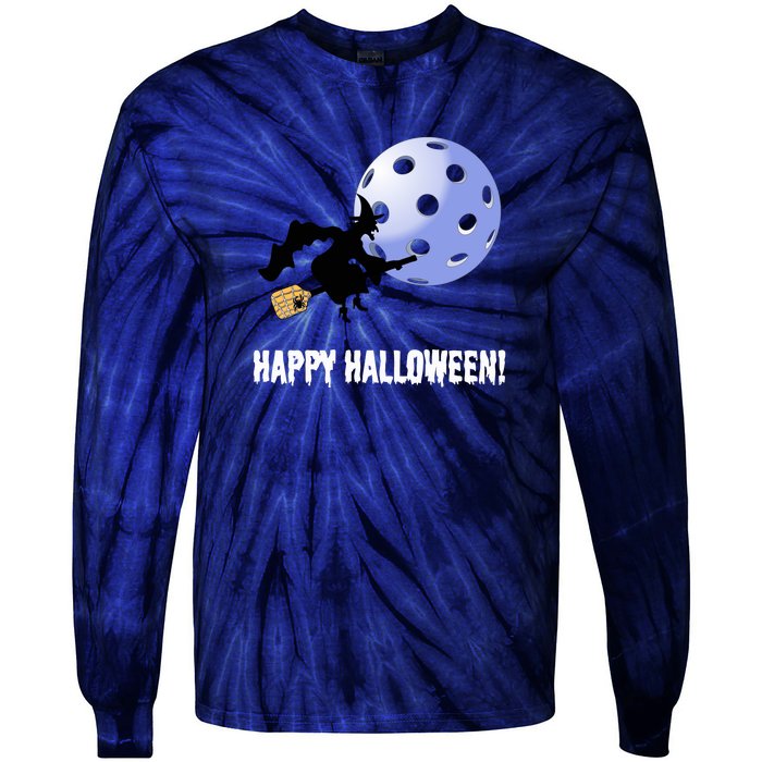 Fun Pickleball | Pickleball Halloween | Halloween Gift | Great Pickleball Tie-Dye Long Sleeve Shirt