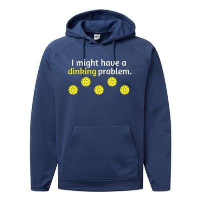 Funny Pickleball Player Lover Dinking Problem Gift Cute Gift Performance Fleece Hoodie