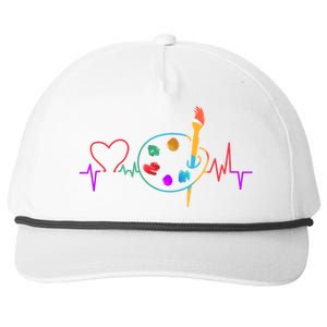 Funny Paint Palette Brush Artist Painter Gift Gift Snapback Five-Panel Rope Hat