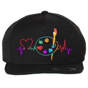 Funny Paint Palette Brush Artist Painter Gift Gift Wool Snapback Cap