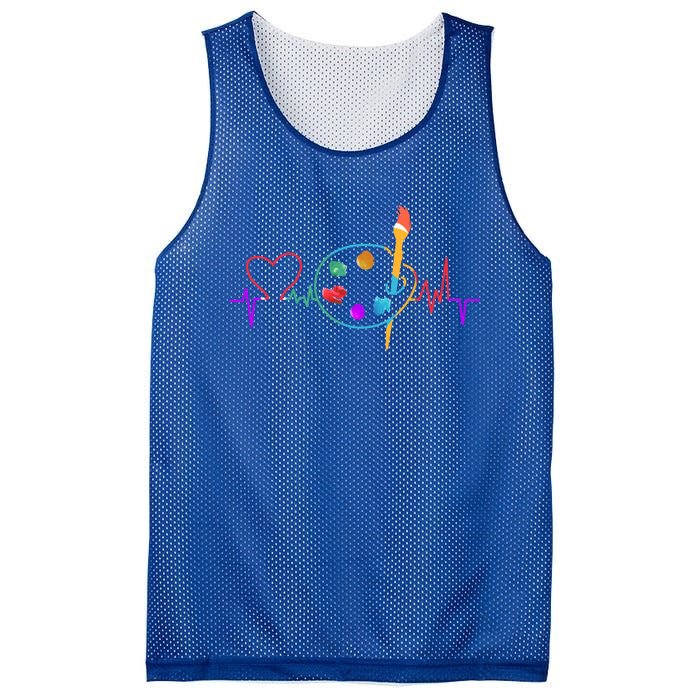 Funny Paint Palette Brush Artist Painter Gift Gift Mesh Reversible Basketball Jersey Tank