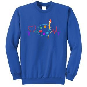 Funny Paint Palette Brush Artist Painter Gift Gift Tall Sweatshirt