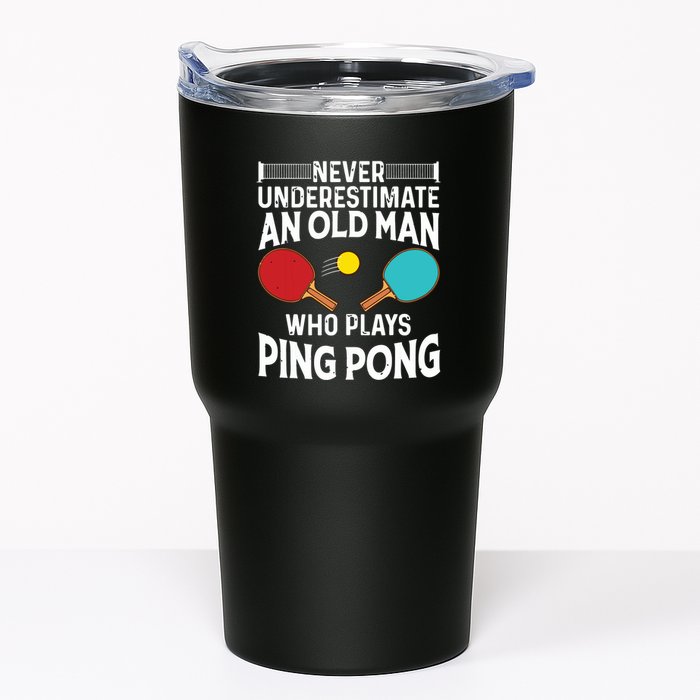 Funny Ping Pong Design Men Dad Grandpa Table Tennis Player Tumbler