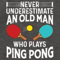 Funny Ping Pong Design Men Dad Grandpa Table Tennis Player Vector Backpack