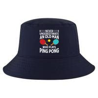 Funny Ping Pong Design Men Dad Grandpa Table Tennis Player Cool Comfort Performance Bucket Hat