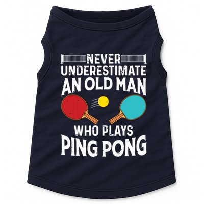 Funny Ping Pong Design Men Dad Grandpa Table Tennis Player Doggie Tank