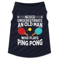 Funny Ping Pong Design Men Dad Grandpa Table Tennis Player Doggie Tank