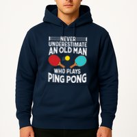 Funny Ping Pong Design Men Dad Grandpa Table Tennis Player Hoodie