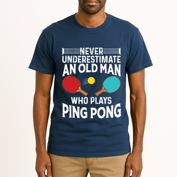 Funny Ping Pong Design Men Dad Grandpa Table Tennis Player Tall T-Shirt