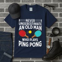 Funny Ping Pong Design Men Dad Grandpa Table Tennis Player Tall T-Shirt