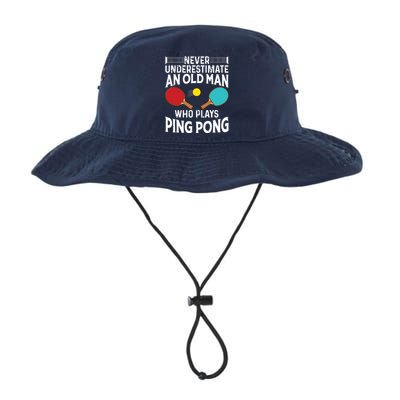 Funny Ping Pong Design Men Dad Grandpa Table Tennis Player Legacy Cool Fit Booney Bucket Hat