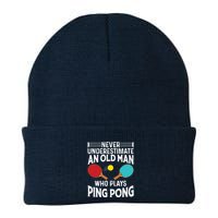 Funny Ping Pong Design Men Dad Grandpa Table Tennis Player Beanie