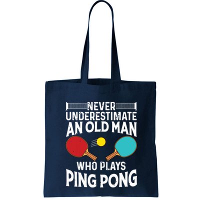 Funny Ping Pong Design Men Dad Grandpa Table Tennis Player Bag