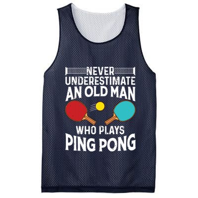 Funny Ping Pong Design Men Dad Grandpa Table Tennis Player Mesh Reversible Basketball Jersey Tank