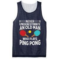 Funny Ping Pong Design Men Dad Grandpa Table Tennis Player Mesh Reversible Basketball Jersey Tank