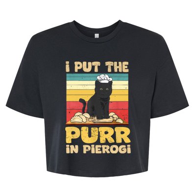 Funny Polish Pierogi Bella+Canvas Jersey Crop Tee