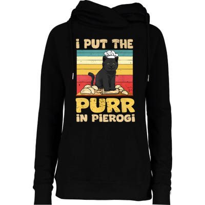 Funny Polish Pierogi Womens Funnel Neck Pullover Hood