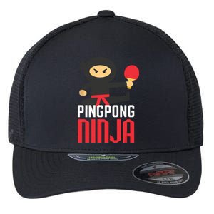 Funny Ping Pong Ninja Shirts Table Tennis Flexfit Unipanel Trucker Cap