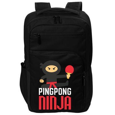 Funny Ping Pong Ninja Shirts Table Tennis Impact Tech Backpack