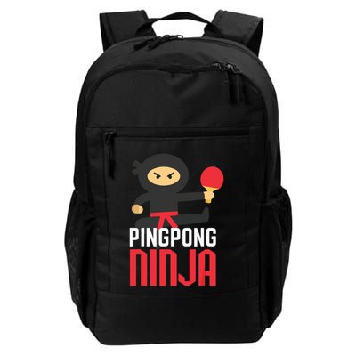 Funny Ping Pong Ninja Shirts Table Tennis Backpack