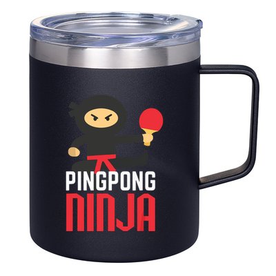 Funny Ping Pong Ninja Shirts Table Tennis 12oz Stainless Steel Coffee Mug