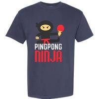 Funny Ping Pong Ninja Shirts Table Tennis Garment-Dyed Heavyweight T-Shirt