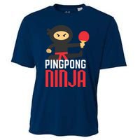 Funny Ping Pong Ninja Shirts Table Tennis Cooling Performance Crew T-Shirt