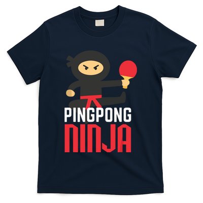 Funny Ping Pong Ninja Shirts Table Tennis T-Shirt