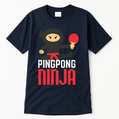 Funny Ping Pong Ninja Shirts Table Tennis Tall T-Shirt