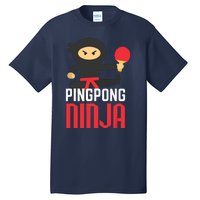 Funny Ping Pong Ninja Shirts Table Tennis Tall T-Shirt