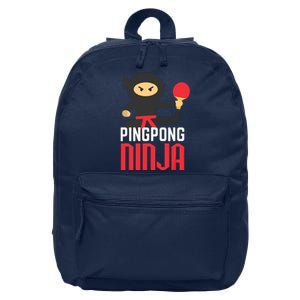 Funny Ping Pong Ninja Shirts Table Tennis 16 in Basic Backpack