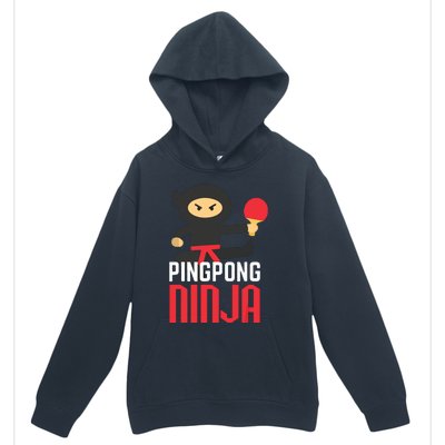 Funny Ping Pong Ninja Shirts Table Tennis Urban Pullover Hoodie