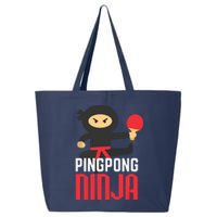 Funny Ping Pong Ninja Shirts Table Tennis 25L Jumbo Tote