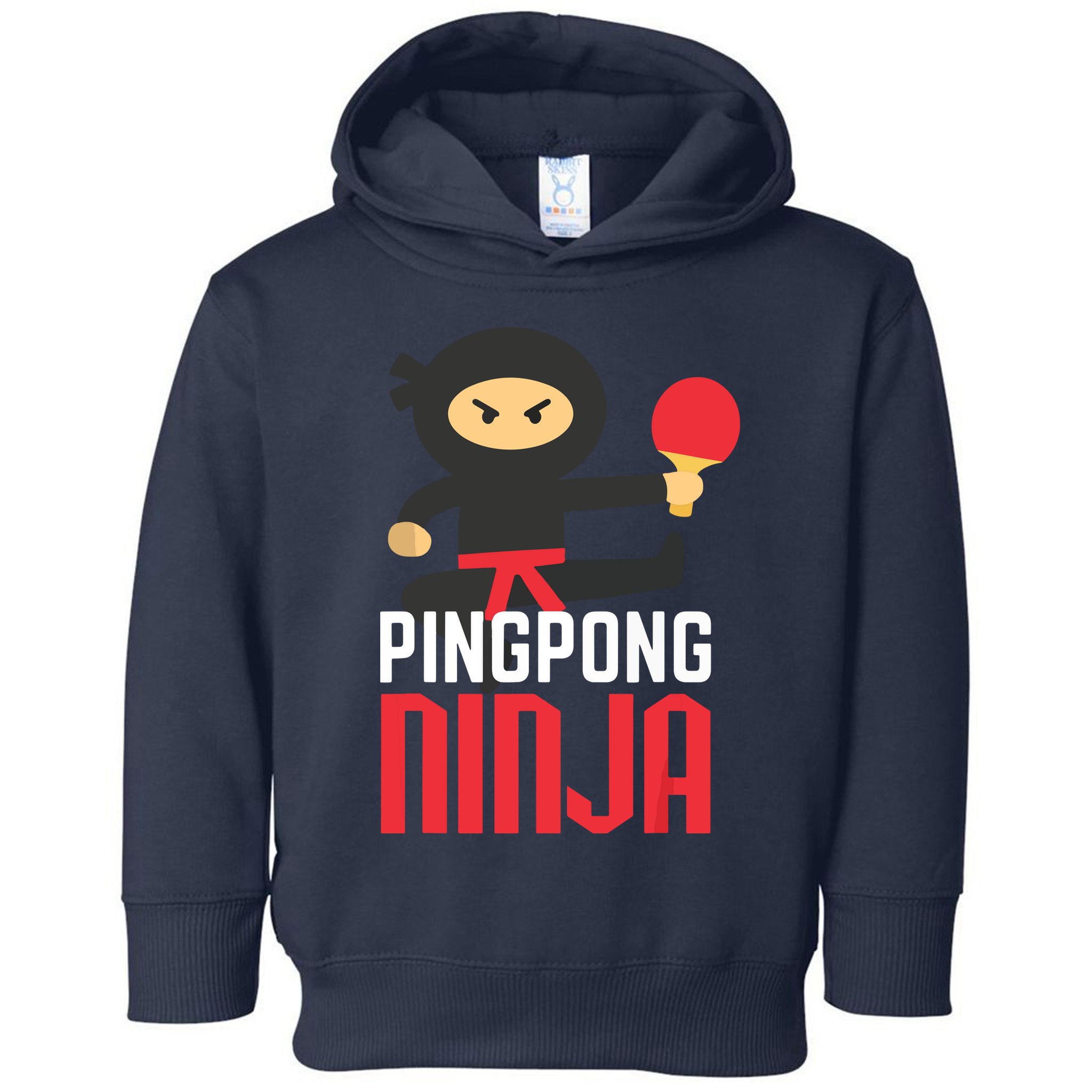Funny Ping Pong Ninja Shirts Table Tennis Toddler Hoodie